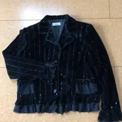 スパンコール 付きテーラードジャケット　パーティー