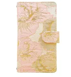 Galaxy A32 5G SCG08 ケース 手帳型　ジャガードローズ　ピンク