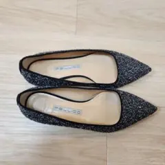 最終値下げ！【靴底に使用感あり】PELLICO／フラットシューズ ブラック系