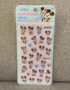 ミッキー・ミニー プーさん　プクプクシール　2枚