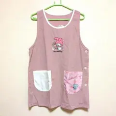 マイメロディ エプロン М-L ピンク　コーデュロイ