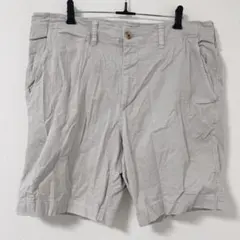 アメリカンイーグル 無地 ハーフパンツ ストレート裾 XL 灰 綿 デイリーのサムネイル