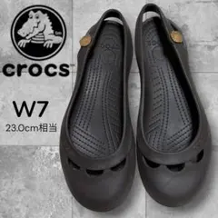 crocs クロックス ジャイナ 23cm ブラウン パンプス サンダルのサムネイル