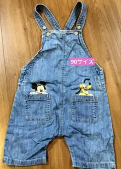 Ｈ＆Ｍ　ディズニー ミッキー＆プルート デニムサロペット