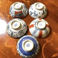 【未使用】昭和レトロ　浜九郎窯　ご飯茶碗　５客セット