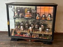 雛人形セット ガラスケース付き 河寿作 雛人形