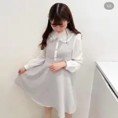evelyn 襟フリルOP Mサイズ
