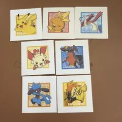 ポケモンデコキャラシール　パウンドケーキ　第10弾　7枚セット　ポケモンパン