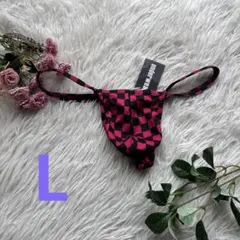 おまとめゆうゆう　Lサイズ　触り心地超いい　ピンク　ブラック　チェック　Tバック