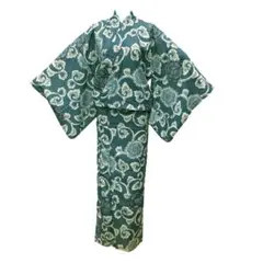 浴衣 レディース 仕立上がり 夏紬 ポリエステル 和遊日 昭和レトロ No