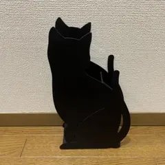廃盤！【山崎実業】傘立て　猫型　ブラック