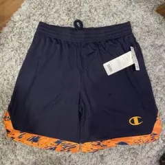 【お値下げ中】Champion バスケットボールパンツ XL ネイビー/オレンジ