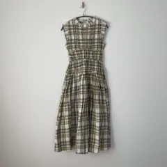 SNIDEL チェック柄 ノースリーブワンピース サイズ1