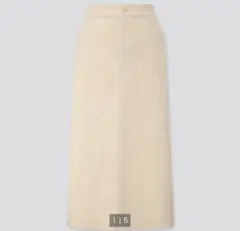 本日限定【大幅値下げ】ユニクロ コーデュロイ スカート Aライン ホワイト