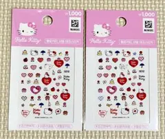 韓国ダイソー　キティ　ネイルステッカー　シール