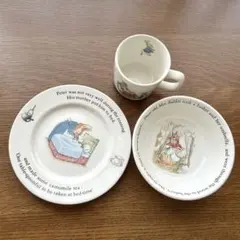 WEDGWOODウェッジウッド☆ピーターラビット　入手困難　旧刻印　3点セット