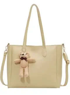 トートバッグ大容量 A4 対応 肩掛け 2WAYドール付