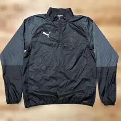 【美品】PUMA ブラック 長袖ピステ L 値下げ交渉可 PUMA プーマ トレーニングウェア カスタムオーダー ピステトップ