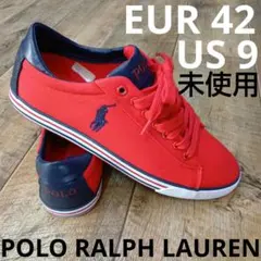 新品 POLO RALPH LAUREN レッド スニーカー EUR 42