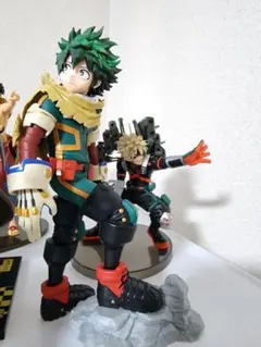 僕のヒーローアカデミア緑谷出久と爆豪勝己 フィギュア2点セット[箱無し]