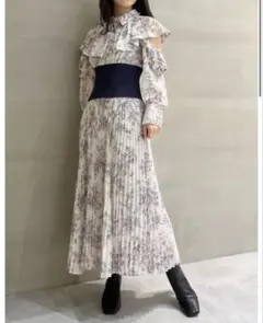 【スナイデル】ウエストリブ シャツワンピース