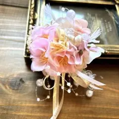 桜とパールの春色コサージュ＊卒業式 入学式 セレモニー