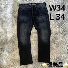 【極美品・希少】DENHAM RAZOR Candiani W34L34 濃紺のサムネイル