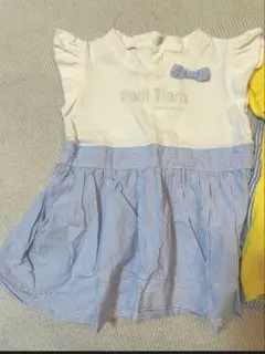 め*ぐ様 COMME CA ISM フリル袖Tシャツ 半袖80 春服 女の子