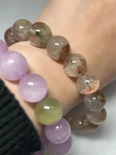 四季ガーデンクォーツ12ミリブレスレット