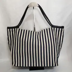 CREATION LUSSET ストライプ柄 キャンバス トートバッグ