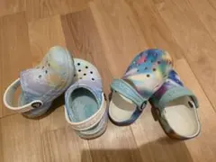 Crocs カラフルサンダル15cm夏冬2足セット