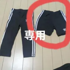adidas 3本ライン ハーフパンツ 90サイズ 黒