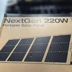 EcoFlow 220W 軽量 両面ソーラーパネル 防災 キャンプ - メルカリ