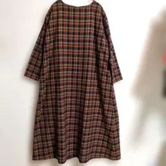 サマンサモスモスリズム　ロングワンピース　チェック