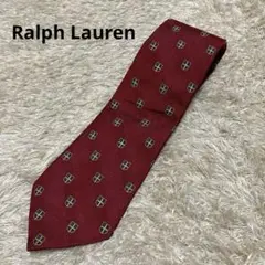 Ralph Lauren ラルフローレン　ネクタイ　レッド　総柄
