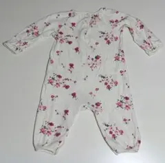 ベビーギャップ　花柄ロンパース 長袖 60cm