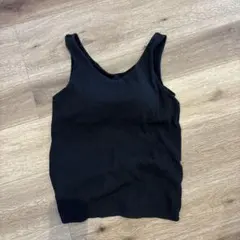 ユニクロ エアリズム 黒 ブラタンクトップ