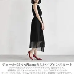 【匿名配送】kaene(カエン)アシメプリーツチュールスカートのサムネイル