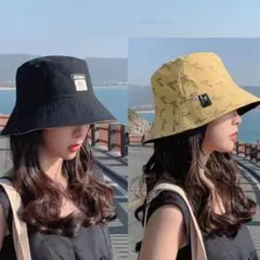 帽子 バケハ レディース 春夏用 日除け つば広 サイズ 紫外線 UVカット黒