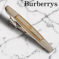 美品✨Burberrys ネクタイピン　ホースロゴ　シルバー　ゴールド