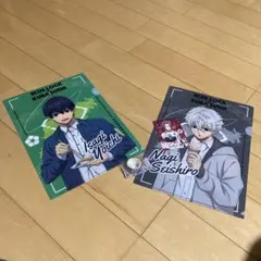 ブルーロック くら寿司クリアファイル2枚・カード1枚・マスキングテープ1個