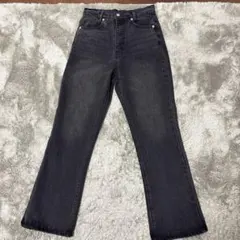 セミフレアデニムパンツ