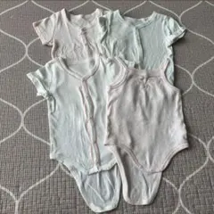 ベビー肌着 70cm 薄い水色 ピンク 3点セット