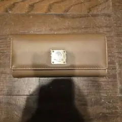 ブラウン 三つ折り財布 合成皮革