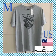 レア 新品 マンシングウェア USA メンズ Tシャツ M グレーのサムネイル