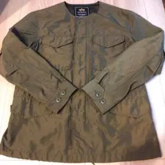 ALPHAオリーブ ミリタリージャケット Mサイズ