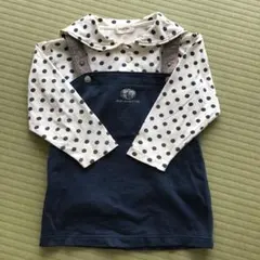 【BeBe  ベベ】ジャンパースカート+ブラウス  100~110cm