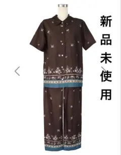 17日(日)まで最終値下げ！新品 イクコ 60ローン花柄プリント 半袖パジャマ