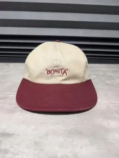 applebum BONITAロゴ　ベースボールキャップ ベージュ/ワイン