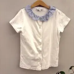 agnès b. ENFANT フリル付き半袖カットソー10ans 130cm